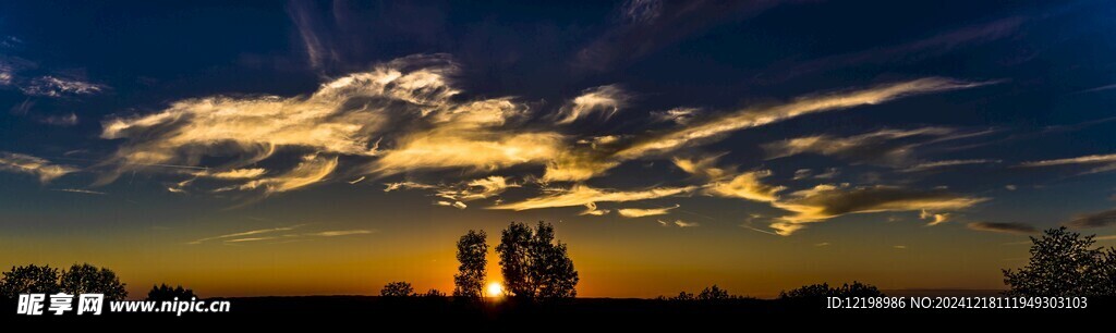 夕阳风景图