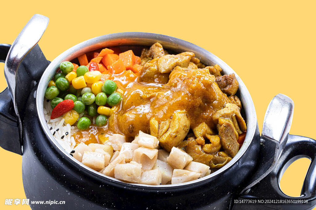 咖喱鸡焖饭