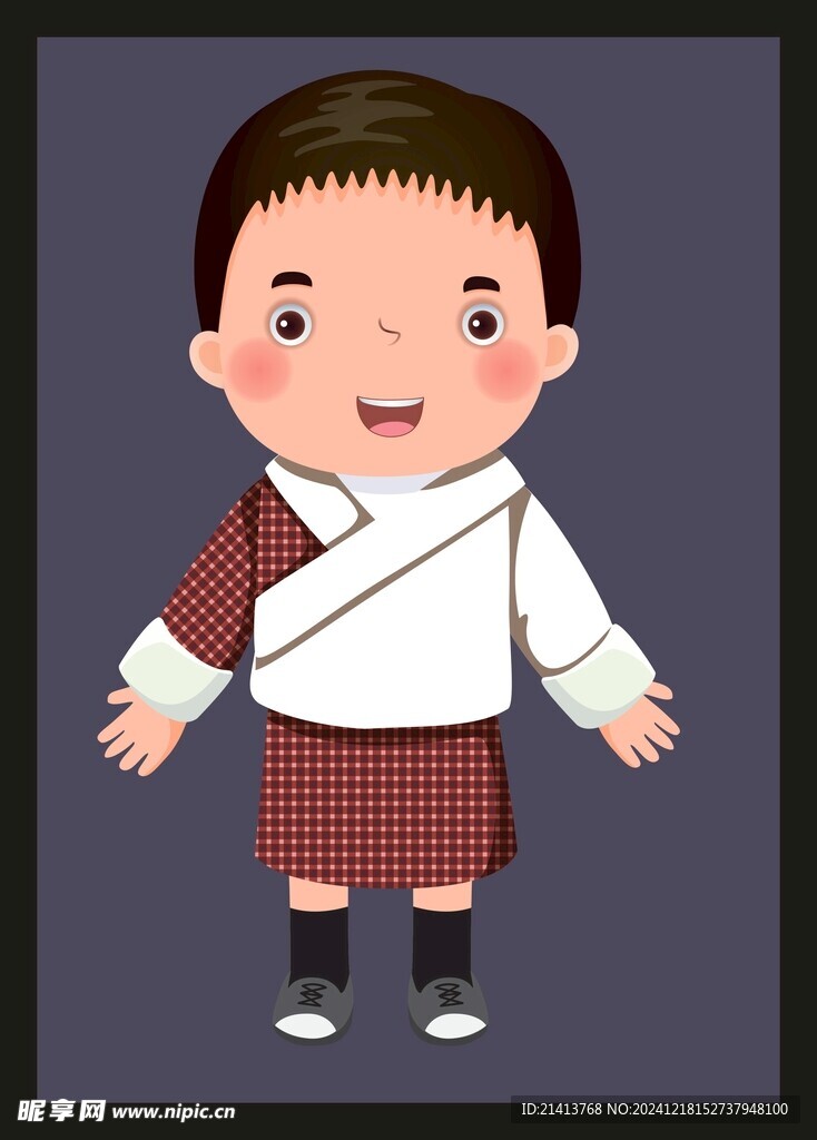 手绘男人男孩