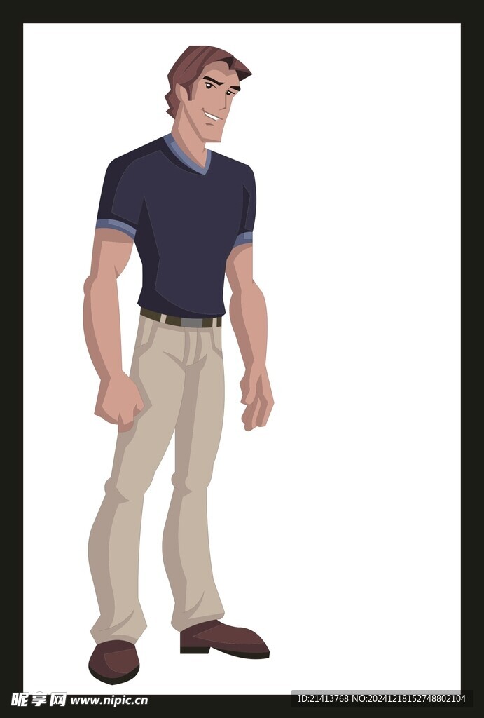 手绘男人男孩