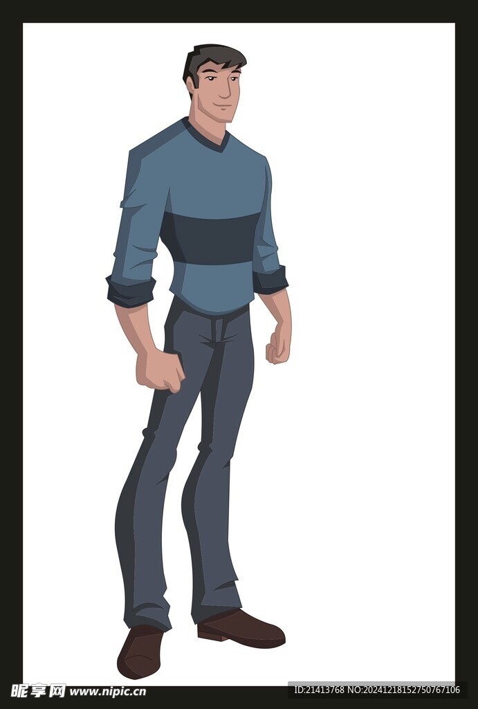 手绘男人男孩