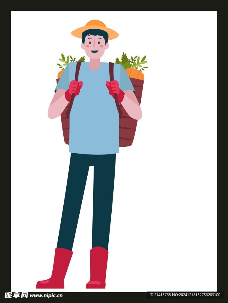 手绘男人男孩
