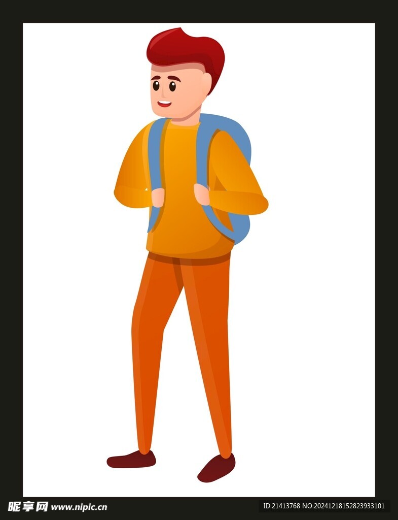 手绘男人男孩