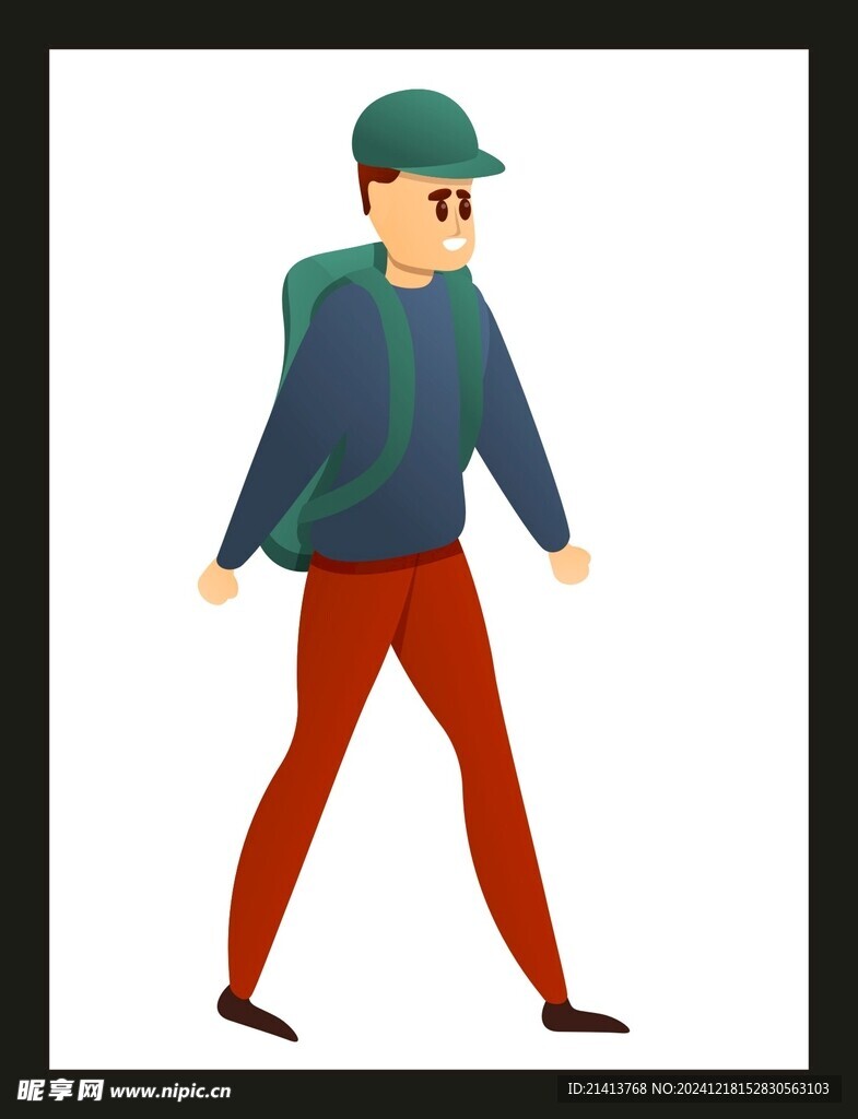 手绘男人男孩