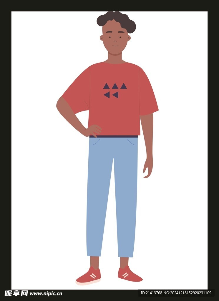 手绘男人男孩