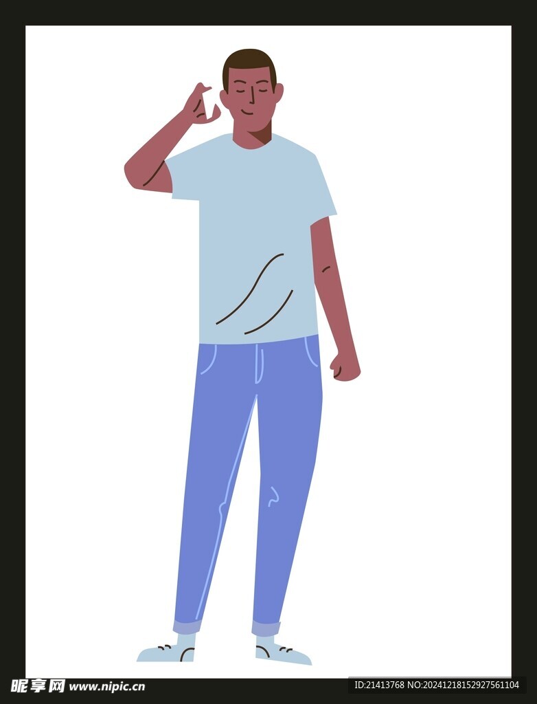 手绘男人男孩