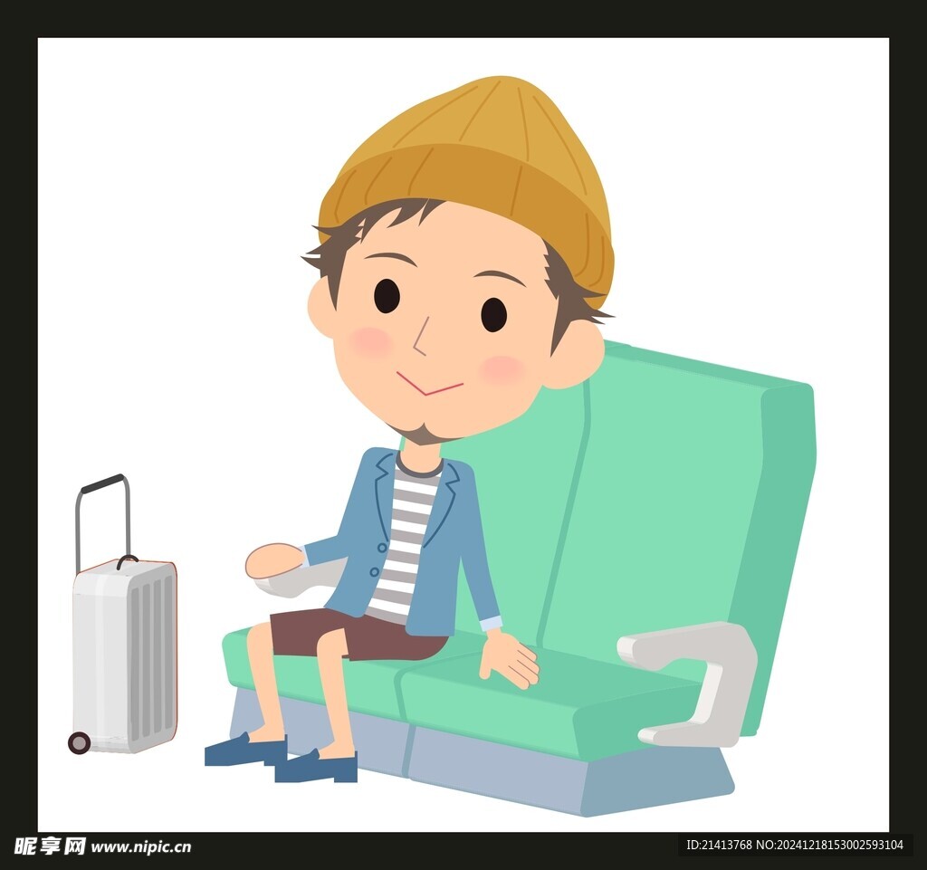 手绘男人男孩