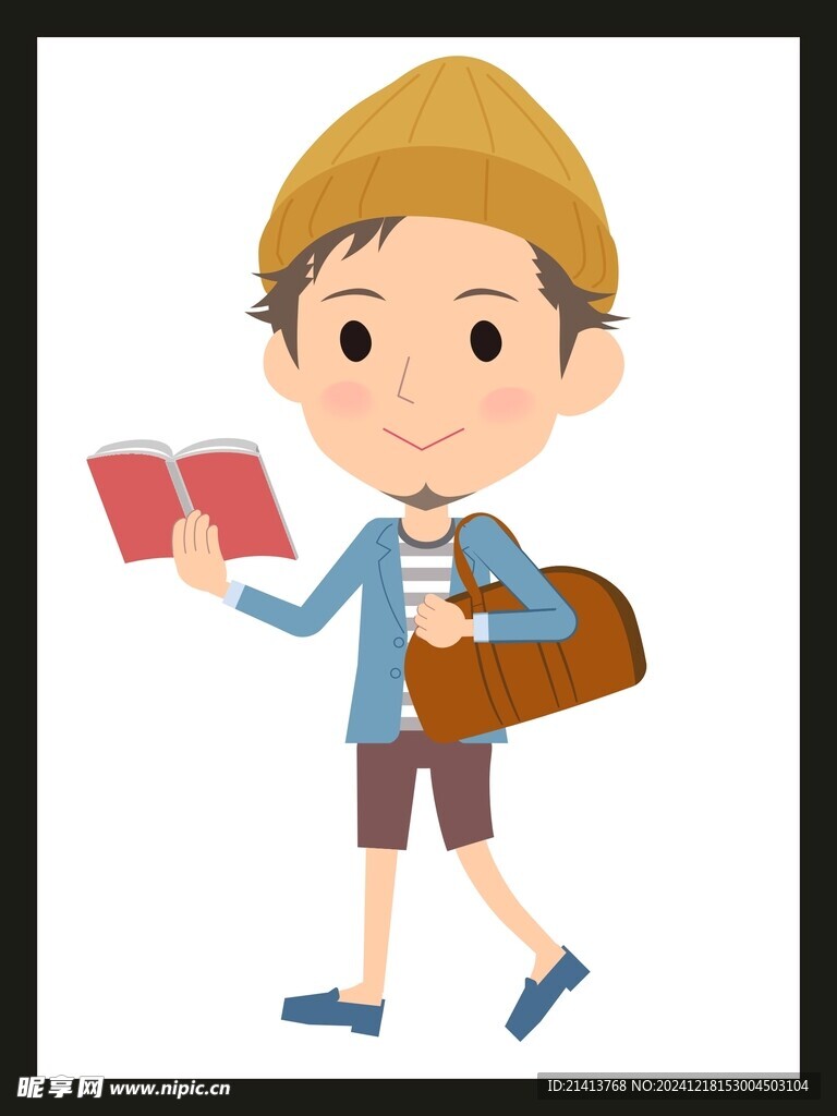 手绘男人男孩