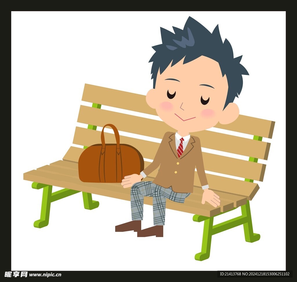 手绘男人男孩