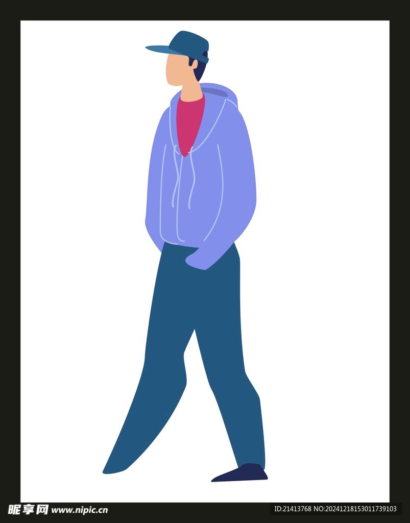 手绘男人男孩