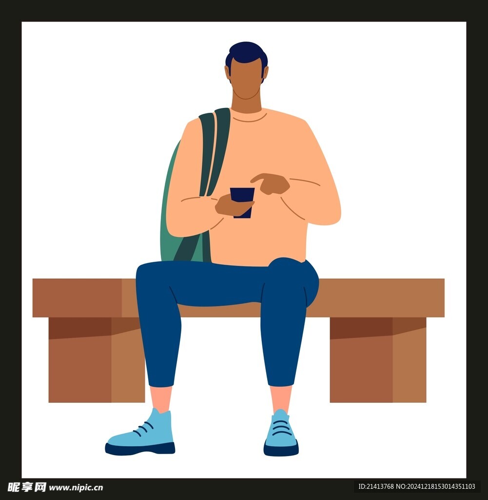 手绘男人男孩
