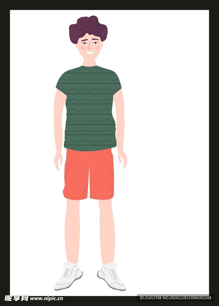 手绘男人男孩