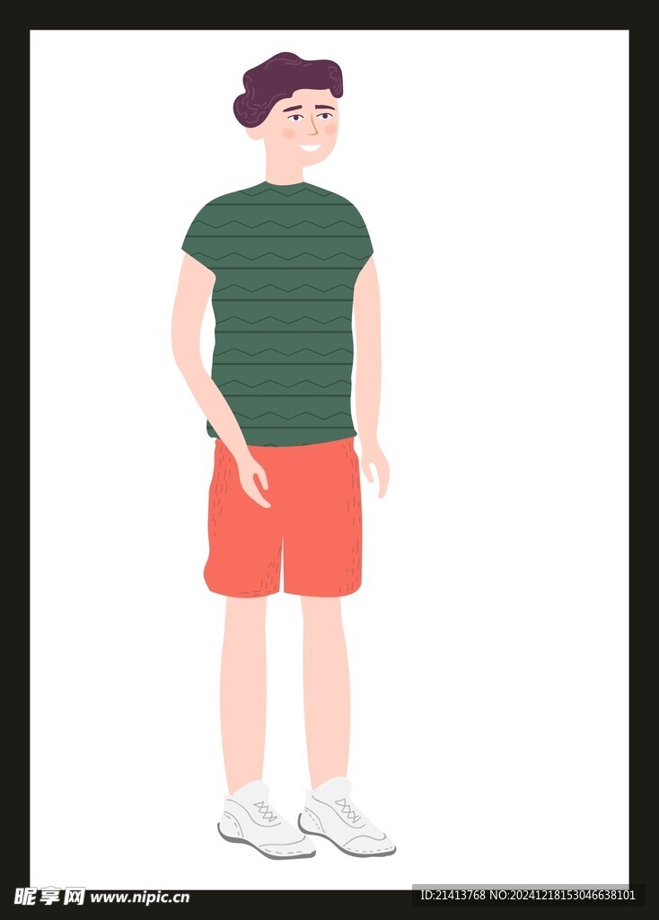 手绘男人男孩