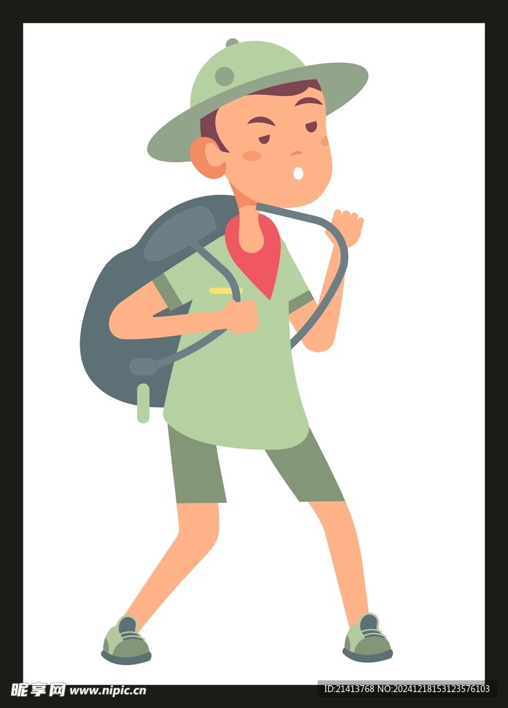 手绘男人男孩
