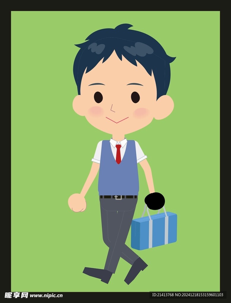 手绘男人男孩