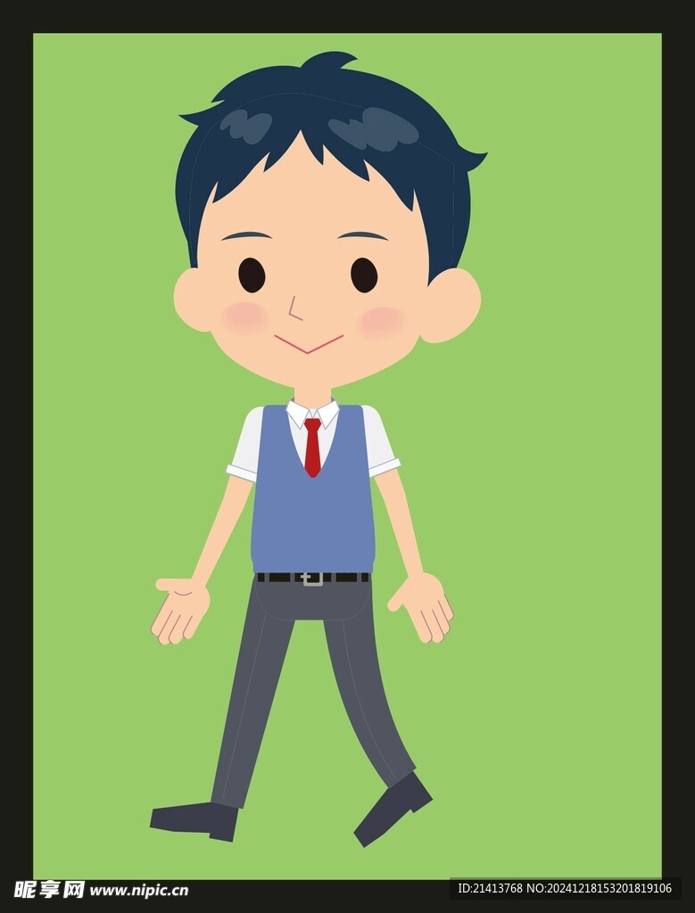 手绘男人男孩