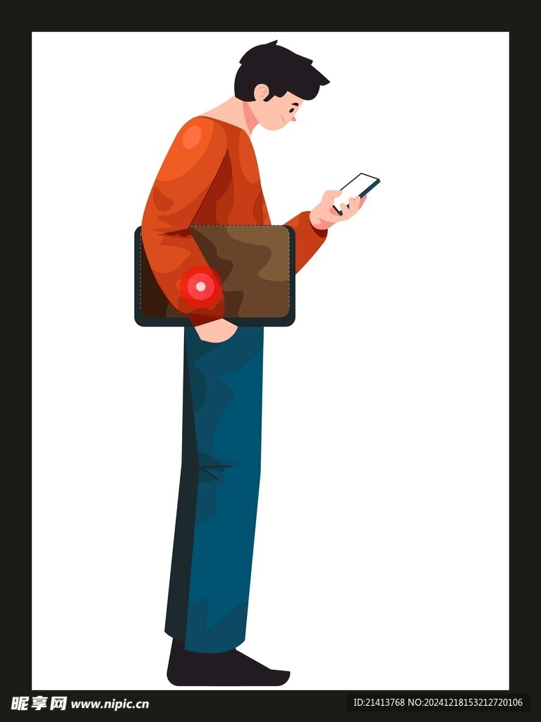 手绘男人男孩