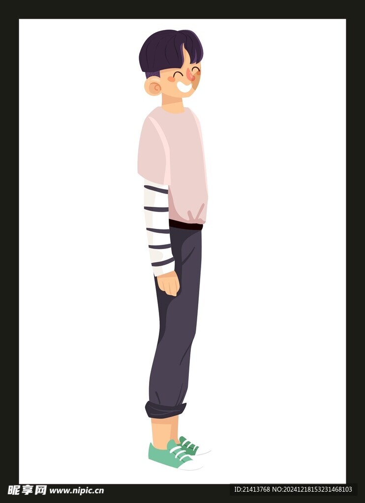 手绘男人男孩