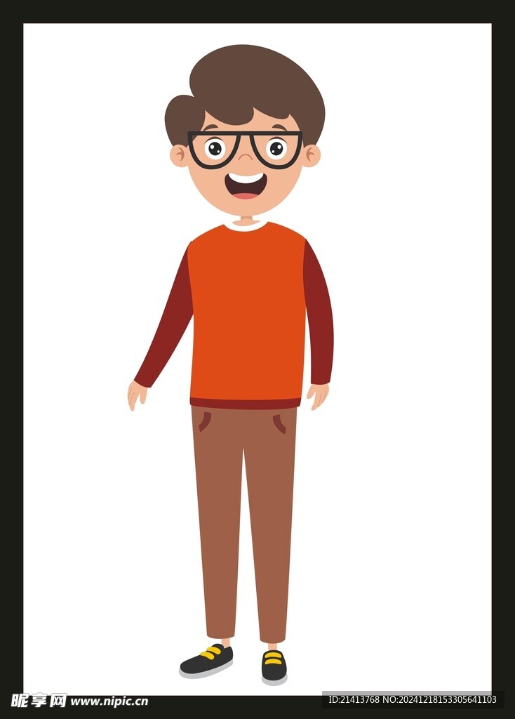 手绘男人男孩