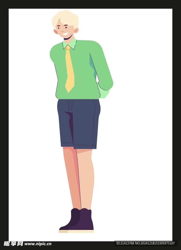 手绘男人男孩