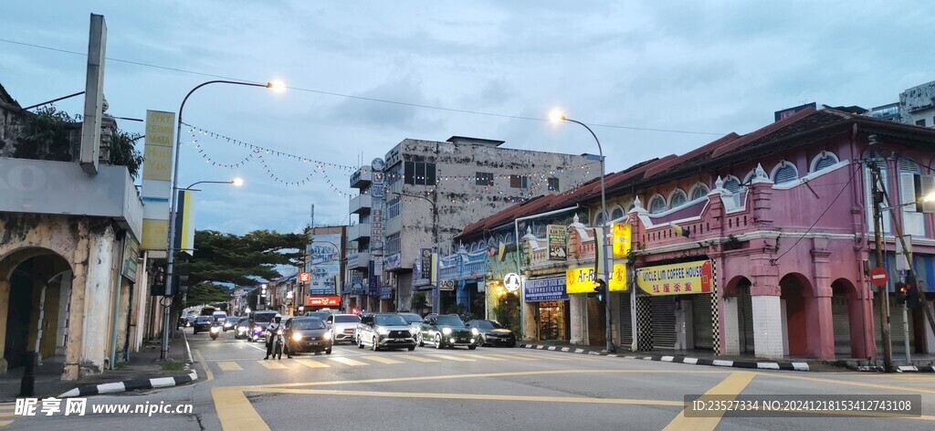 马来西亚怡保街景 