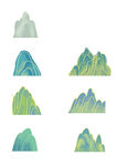 水墨风山