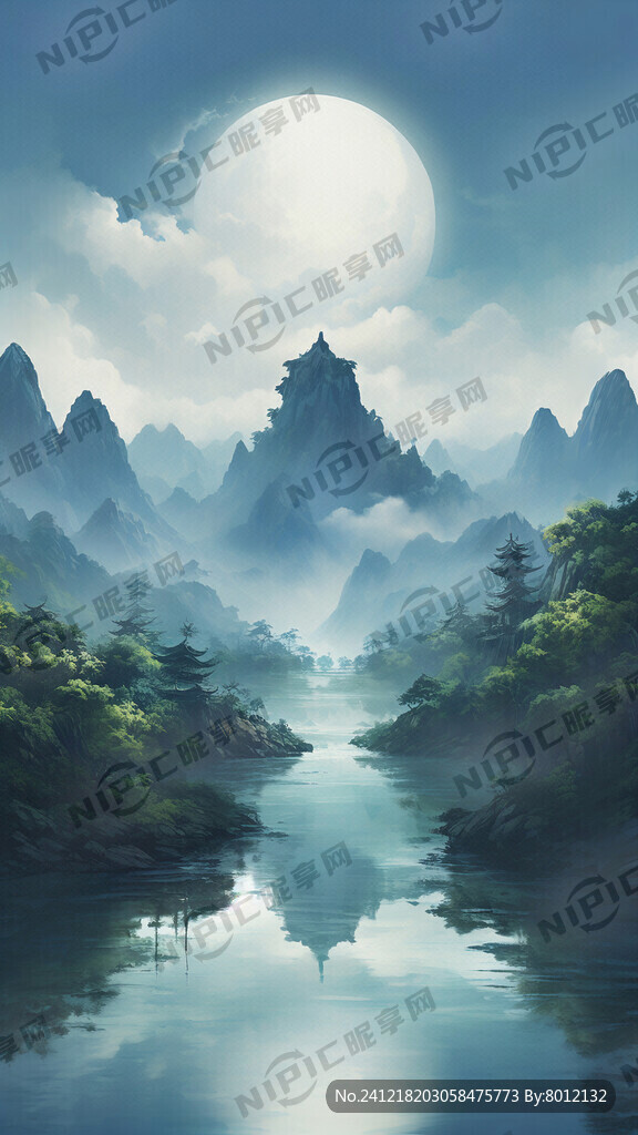 蓝绿渐变纯背景