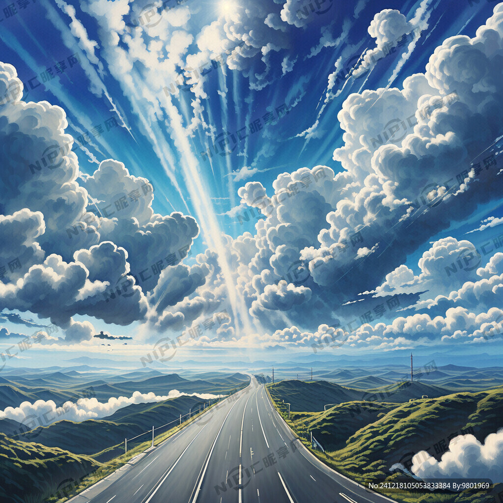 蓝天 白云 公路