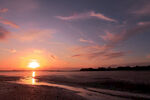 海滨夕阳风景