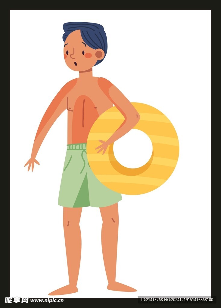 游泳男孩 