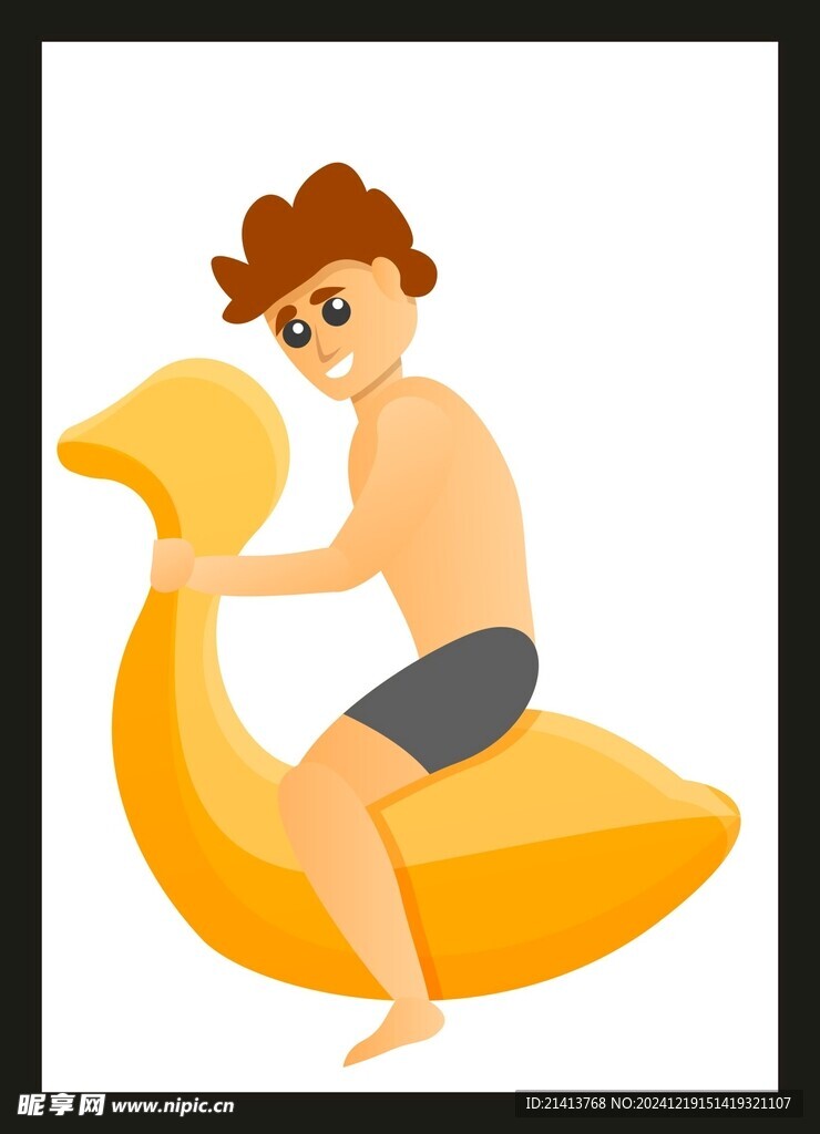 游泳男孩 