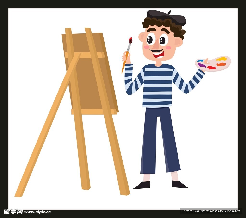 画画男孩