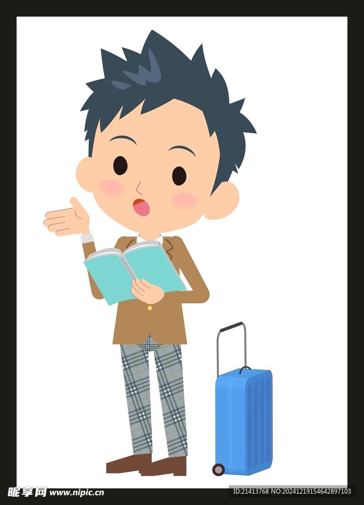 旅游旅行男孩 
