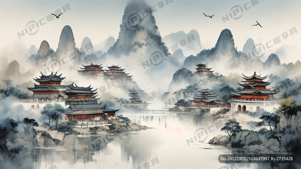 湖南娄底主要旅游景区手绘