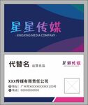 企业传媒公司经理个人名片卡券