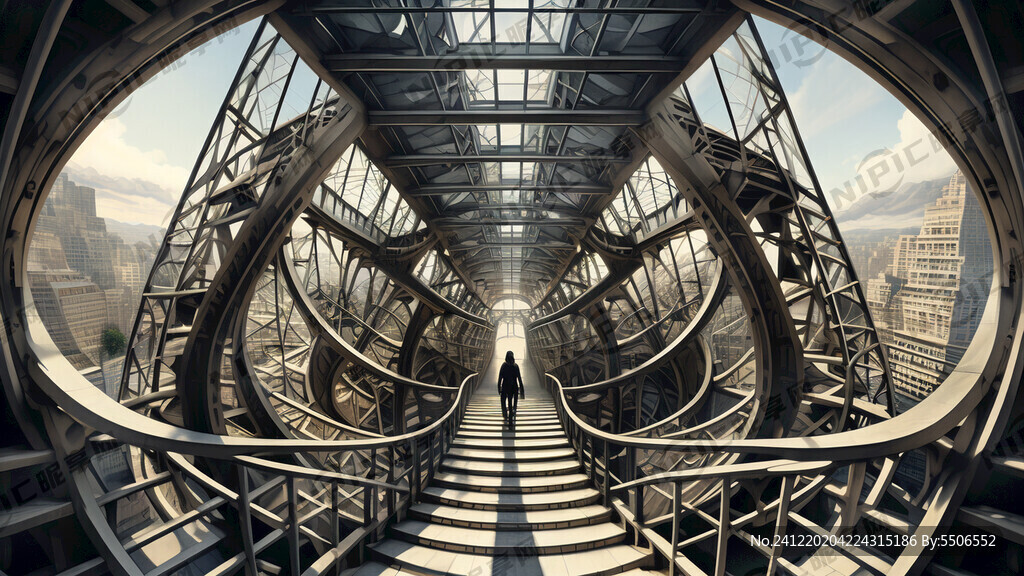 无限循环的塔内楼梯