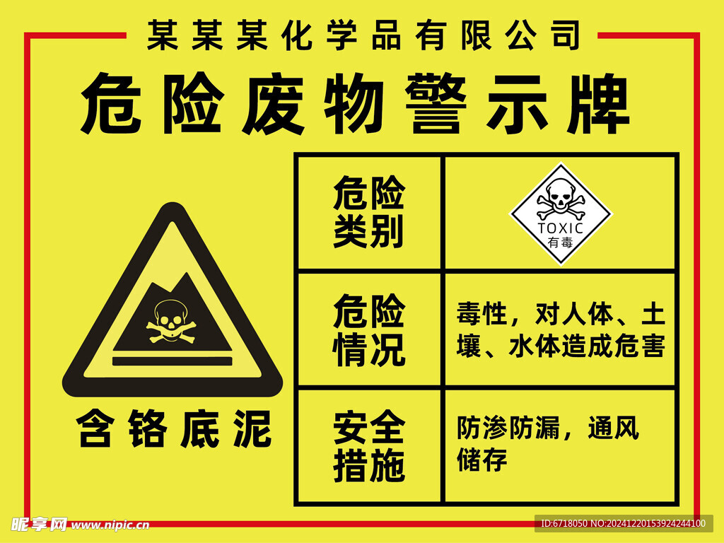 危险废物警示牌
