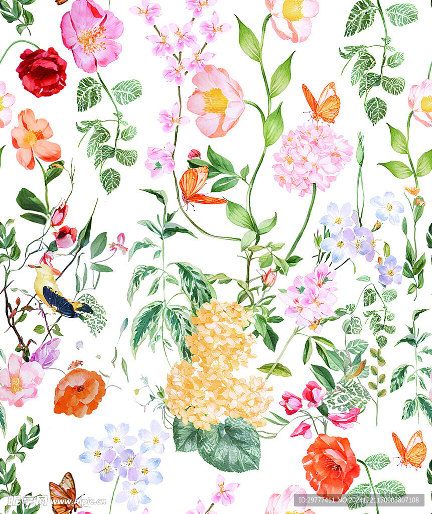 手绘花