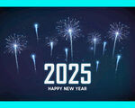 2025年跨年背景 冷色调