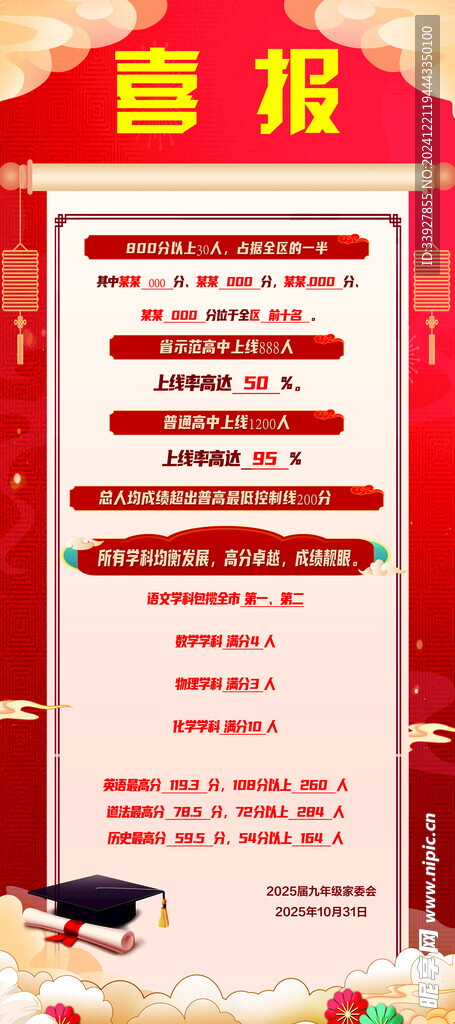 喜报展架