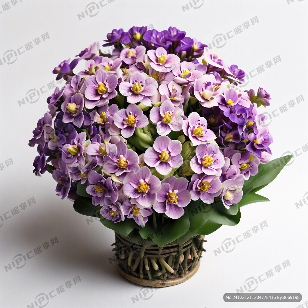 小苍兰花团