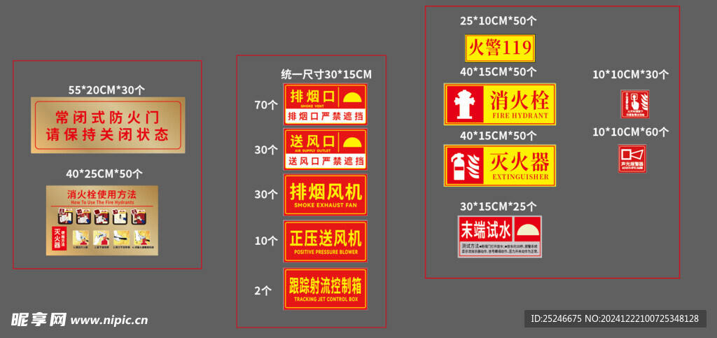 消防标识常用类