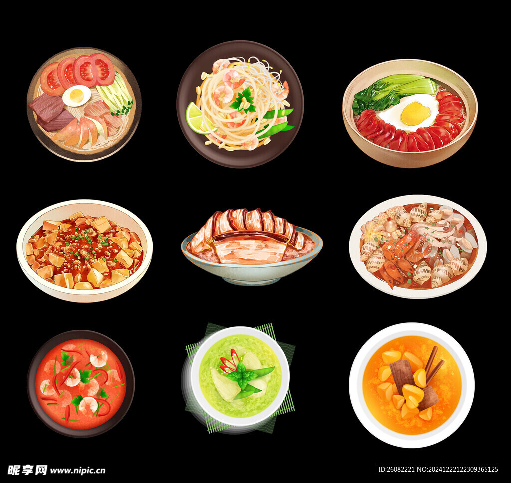 卡通美食
