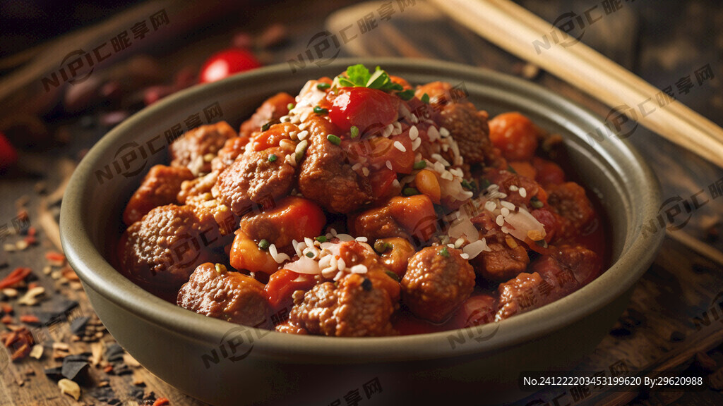 番茄牛肉粒底料