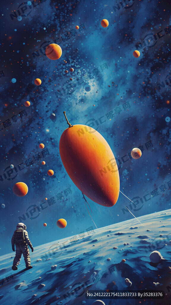蓝色背景在星空