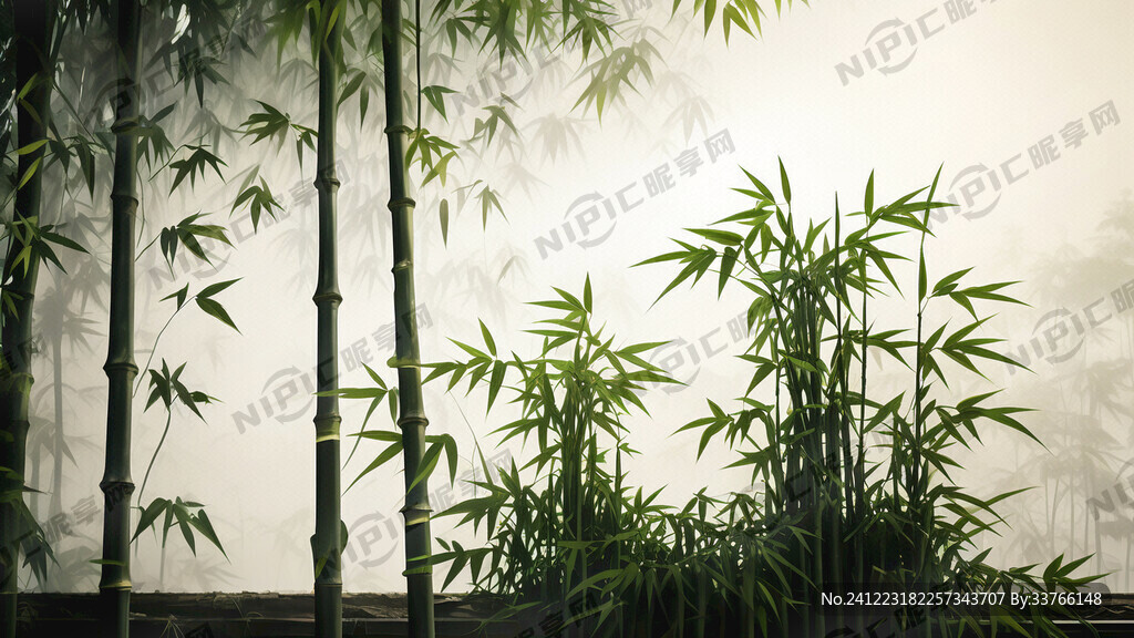 竹子节节高升主题背景