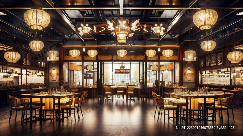 餐饮招牌 锦城食府 明亮大气