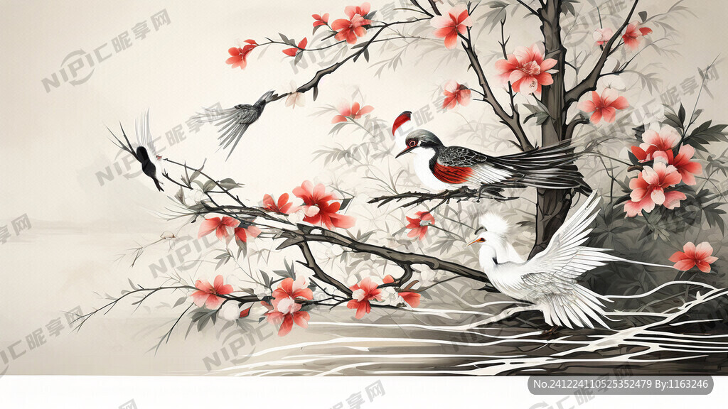 矢量线条图案 中国元素 招商