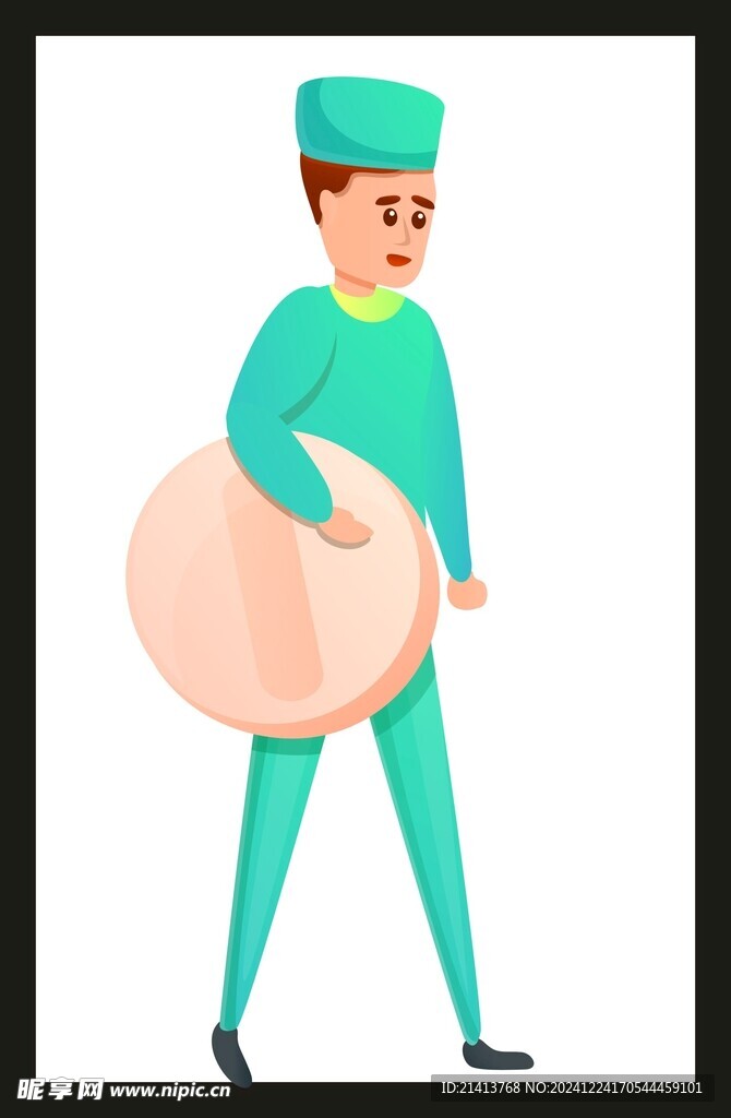 手绘医疗人物