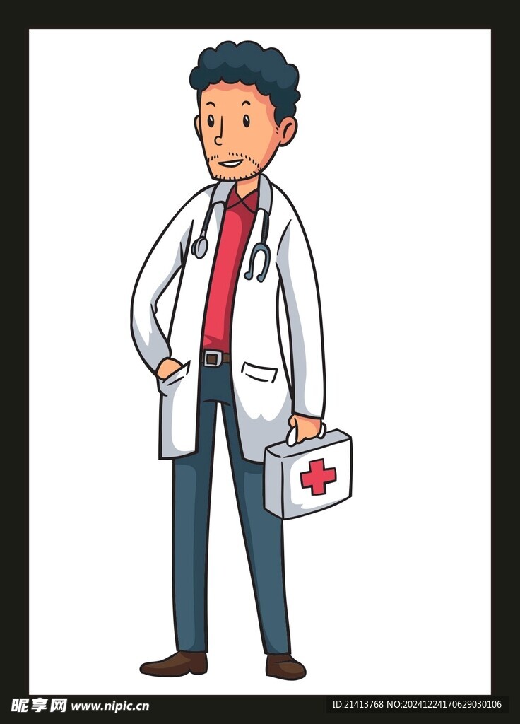手绘医疗人物